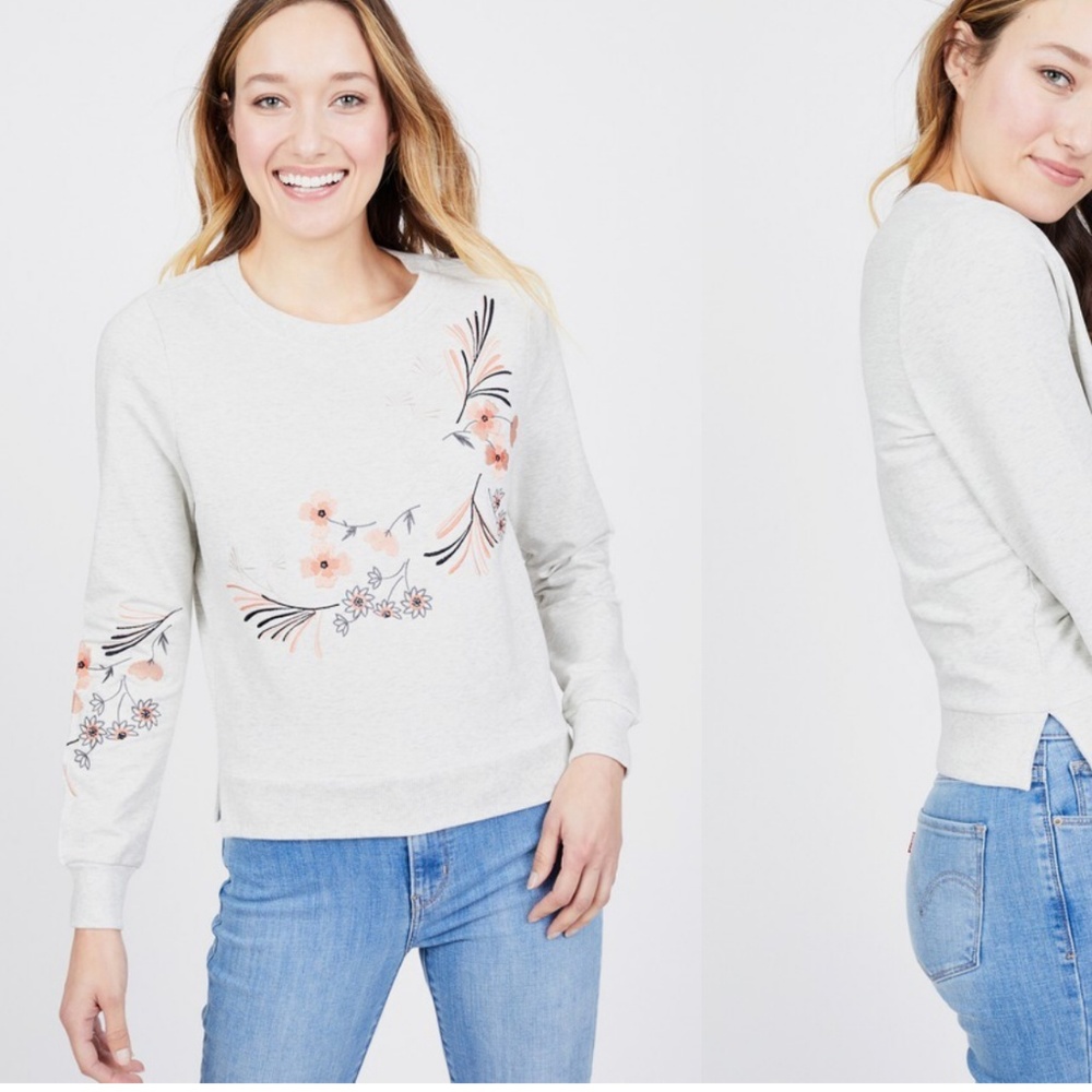 Summer and Sage Embroidered Sweatshirt